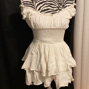 the love galore playsuit white